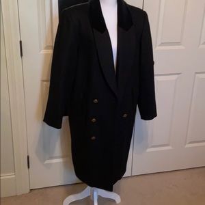 Wool double breasted coat